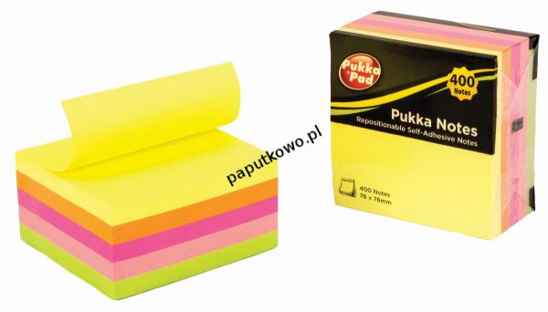 Notes samoprzylepny Pukka kostka 76 mm x 76 mm (5032608067197)