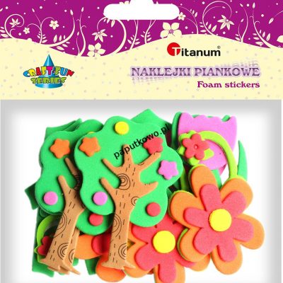 Naklejka (nalepka) Titanum Craft-fun Craft-Fun Series pianka - kwiatki, drzewa (mix) mm x (mix) mm (EB650D)