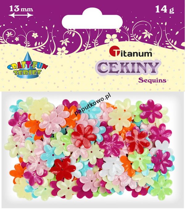 Cekiny Titanum Craft-fun Craft-Fun Series kwiatki (CK061)