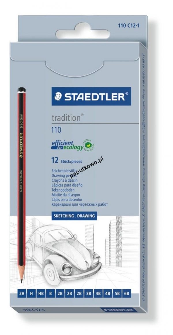 Ołówek techniczny Staedtler Zestaw Tradition (S110C12)