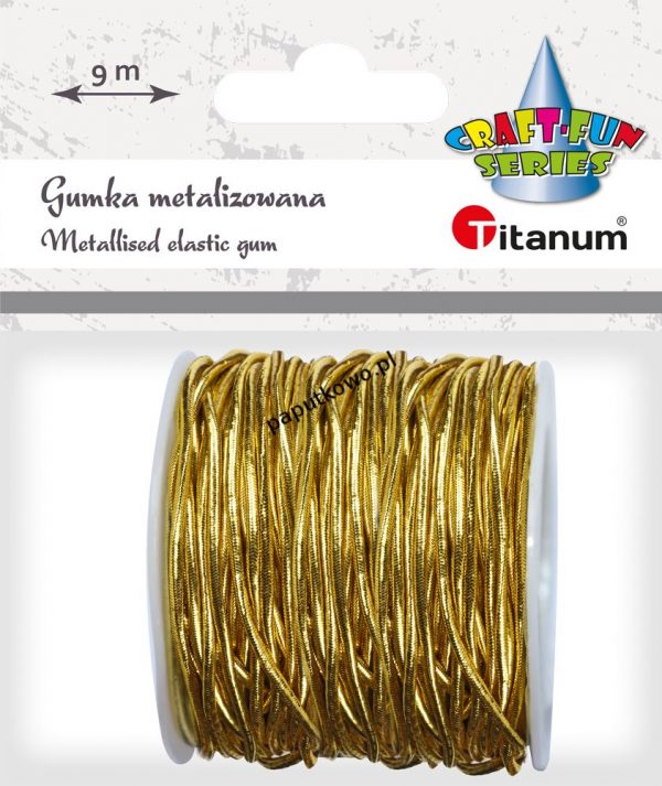 Sznurek Titanum Craft-fun sznurek elastyczny Craft-fun (złoty)