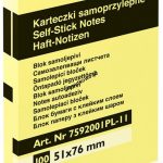 Notes samoprzylepny Donau Eco żółty 100k 51x76 mm (7592001PL-11)