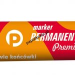 Marker permanentny Tetis Premium, czerwony wkład 4,2-5,0 mm (KM502-C2)