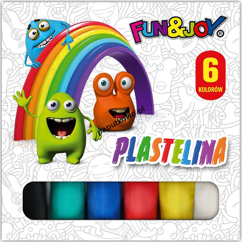 Plastelina Fun&Joy 6 kolorów 1