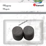Magnes Titanum Craft-fun kolor: czarny śr. 15 mm (DIY16035)
