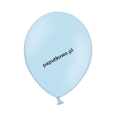 Balon gumowy pastelowy Partydeco niebieski jasny 12cal 100 szt