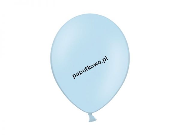 Balon gumowy pastelowy Partydeco niebieski jasny 12cal 100 szt