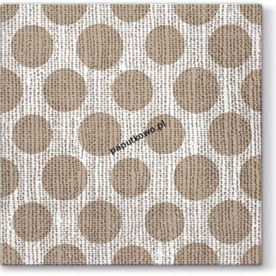 Serwetki Paw Lunch Dots on linen kolor: mix nadruk 330 mm x 330 mm (SDL096300) 1