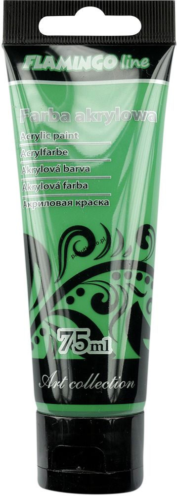 Farba akrylowa Flamingo Line kolor: zielony 75 ml 1 kol. (050)