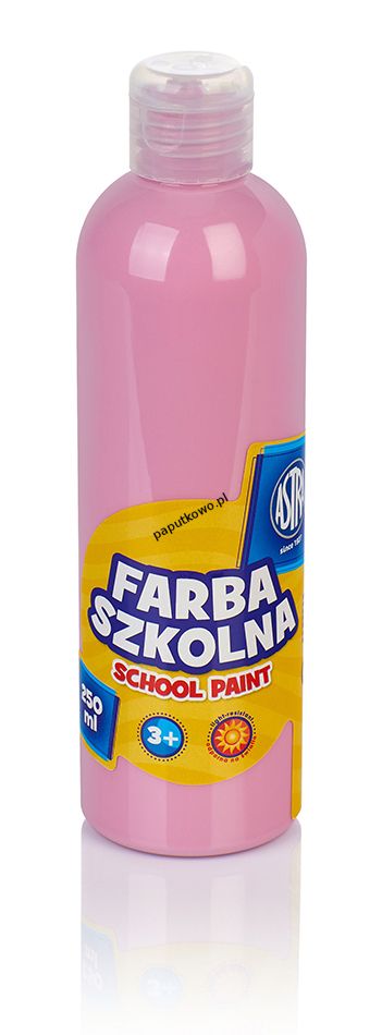 Farby plakatowe Astra szkolne kolor: różowy jasny 250 ml 1 kol.