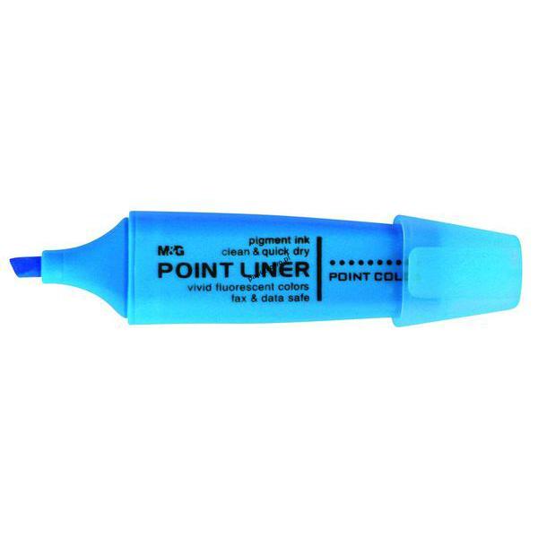 Zakreślacz Point Liner AHM21572 M&G zapachowy ścięta końcówka 1-4 mm niebieski