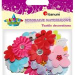 Kryształki Titanum Craft-fun Craft-Fun Series materiałowe kwiatki mix (F038)