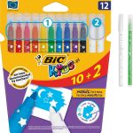 Flamaster Bic Kids Colour & Erase 12 kol