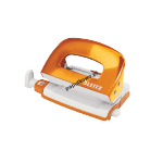 Dziurkacz Leitz WOW mini pomarańczowy metaliczny 10k (50601044)