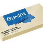 Notes samoprzylepny Bantex żółty 100k 125×75 mm (400086388) 1