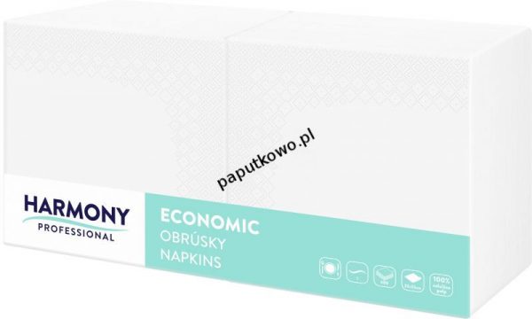 Serwetki Harmony Economic kolor: biały 330 mm x 330 mm