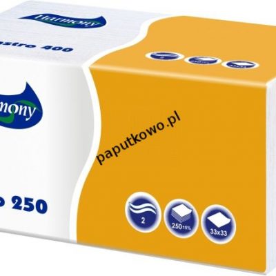 Serwetki Harmony Gastro 250 kolor: biały 330 mm x 330 mm 1