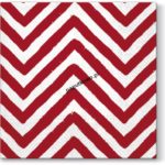 Serwetki Paw Lunch Big Chevron red kolor: mix nadruk 330 mm x 330 mm (SDL093300)