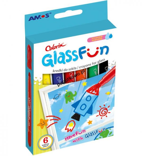 Kredki akwarelowe Amos Fun Glass (GF6P)