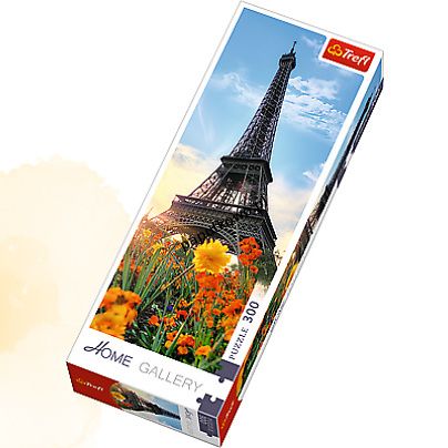 Puzzle Trefl Home gallery Wieża Eiffela pośród kwiatów 300 el. (75000)