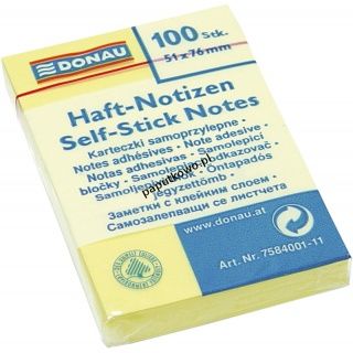 Notes samoprzylepny Donau 51x76 mm (7584001)