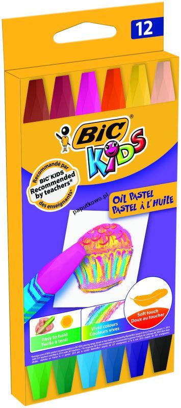 Pastele olejne Bic Kids 12 kol 12 kol. (926446)