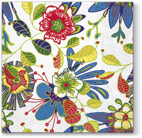 Serwetki Paw Lunch Power of Flowers kolor: mix nadruk 330 mm x 330 mm (SDL092900)