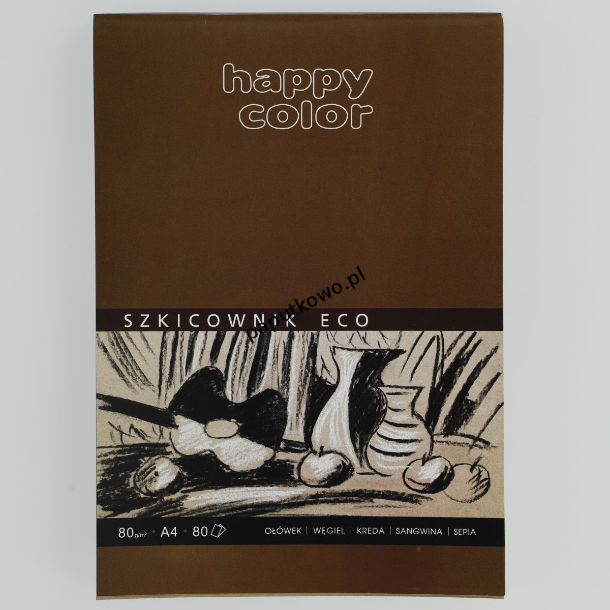 Blok artystyczny Gdd Happy Color szkicowy eko młody artysta A4 80g 80k (HA 3708 2030 A80)