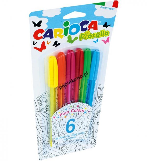 Długopis Fiorello Carioca 6 kolorów (42774)