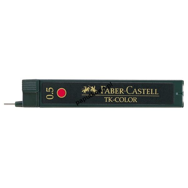 Wkład do ołówka (grafit) Faber Castell czerwony HB 0,5 mm (128521FC)