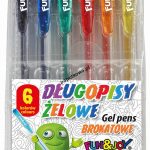 Długopis Fun&Joy brokatowy 6 kolorów, mix wkład 1,0 mm (FJ-MR6)