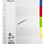 Przekładki do segregatora PP Titanum A4 5 kartek indeksy kolorowe (IK5) 1