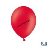 Balon gumowy pastelowy Partydeco Party Deco BALONY STRONG PASTEL czerwony błyszczący 50 szt (SB12P-007J/50)