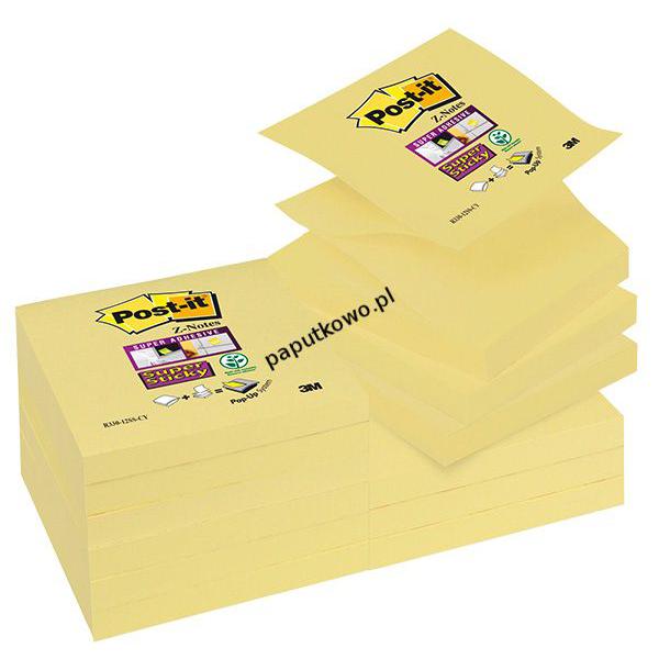 Notes samoprzylepny Post-It Super Sticky Z- Notes żółty 90k 76x76 mm (3M-70005197796)