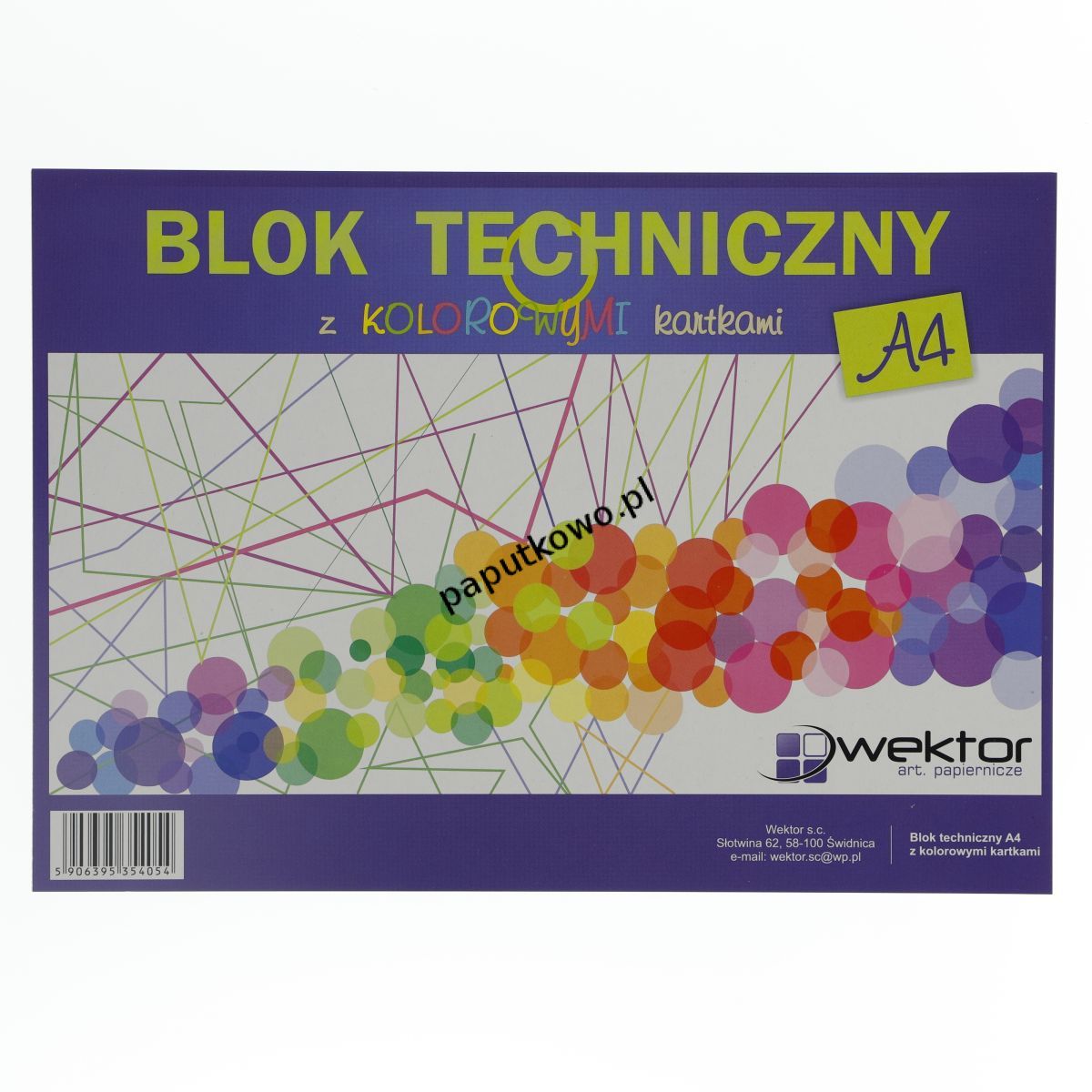 Blok techniczny Wektor kolor A4 160g 10k 1