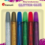 Klej brokatowy Titanum Craft-Fun Series 6 kolorów x 10ml