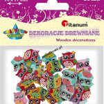 Dekoracje drewniane Titanum Craft-Fun Series Sowy do przyszycia