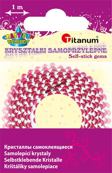 Kryształki Titanum Craft-fun Craft-fun taśma kryształki różowy (TZ022-1)