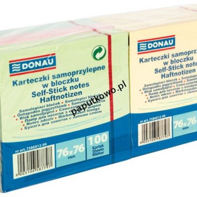 Notes samoprzylepny Donau mix 1200k 76 mm x 76 mm (7586012) 1