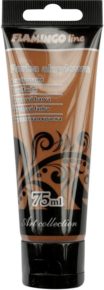 Farba akrylowa Flamingo Line kolor: brązowy jasny 75 ml 1 kol. (085)