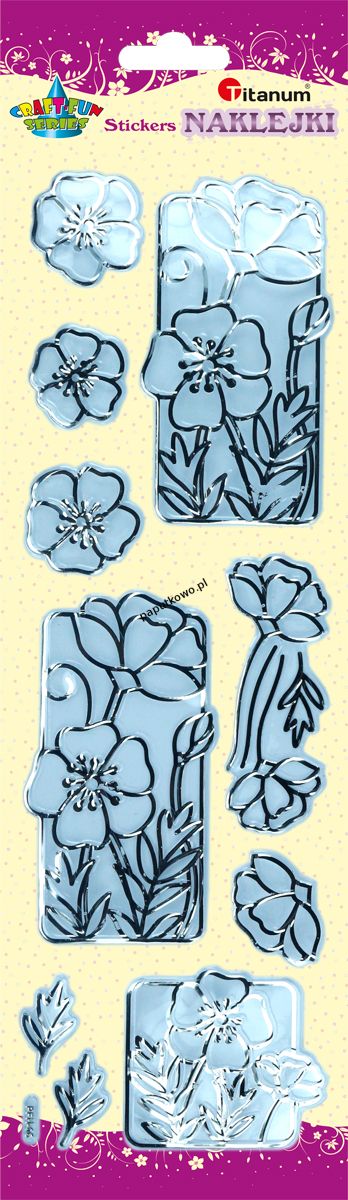 Naklejka (nalepka) Titanum Craft-fun craft-fun kwiaty (PFH06)