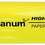 Zakreślacz CLC1190 Titanum ściętka końcówka 1-5 mm żółty
