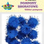 Pompony Titanum Craft-fun Craft-Fun Series brokatowe chabrowy 15 szt (16077J) 1