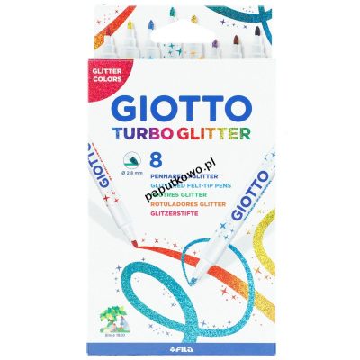 Flamaster Giotto Turbvo Glitter 8 kol. (425800)