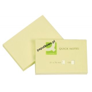 Notes samoprzylepny Q-Connect żółty 100k 51 mm x 76 mm (KF10501)