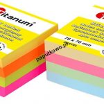 Notes samoprzylepny Titanum mix pastelowy 400k 76x76 mm (SF-02)