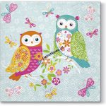 Serwetki Paw Lunch Magical Owls kolor: mix nadruk 330 mm x 330 mm (SDL093200)