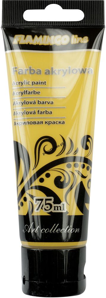 Farba akrylowa Flamingo Line kolor: ochrowy 75 ml 1 kol. (080)