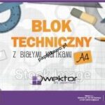 Blok techniczny Wektor A4 160g 10k 210x297 mm