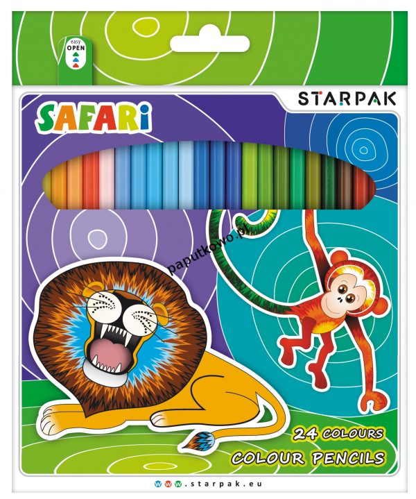 Kredki ołówkowe Starpak Safari 24 kol. (354269)